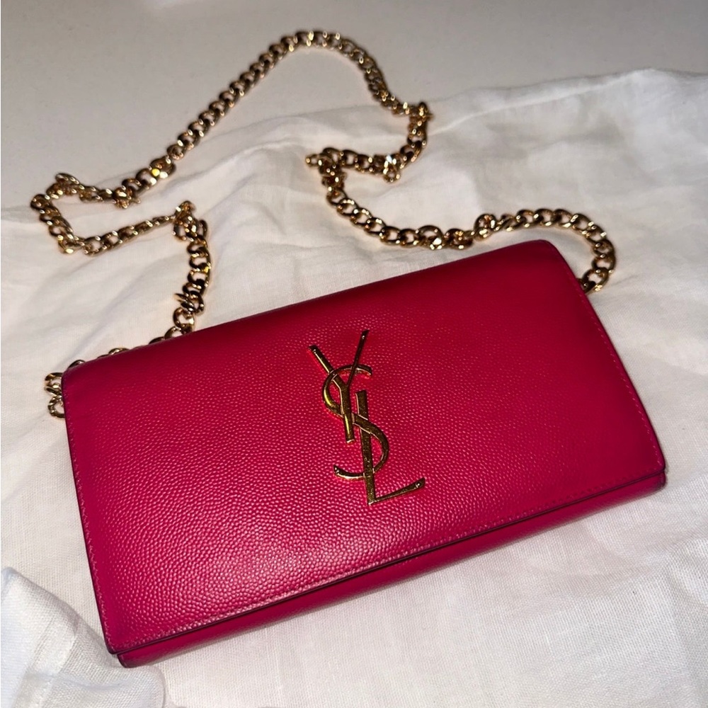 Magenta Saint Laurent Wallet